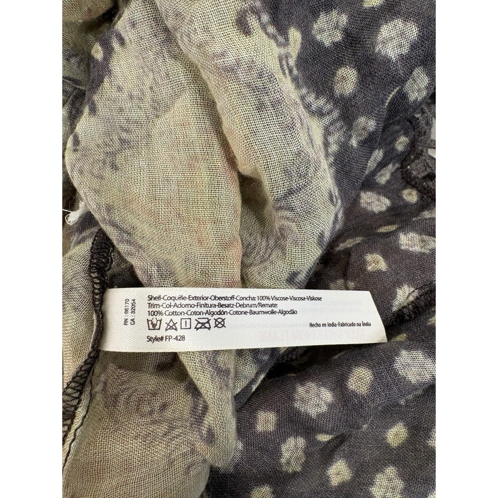Free People Fp One Boho Crochet Halter Dress Maxi Open Back Sz S Gauze Festival - Picture 9 of 11